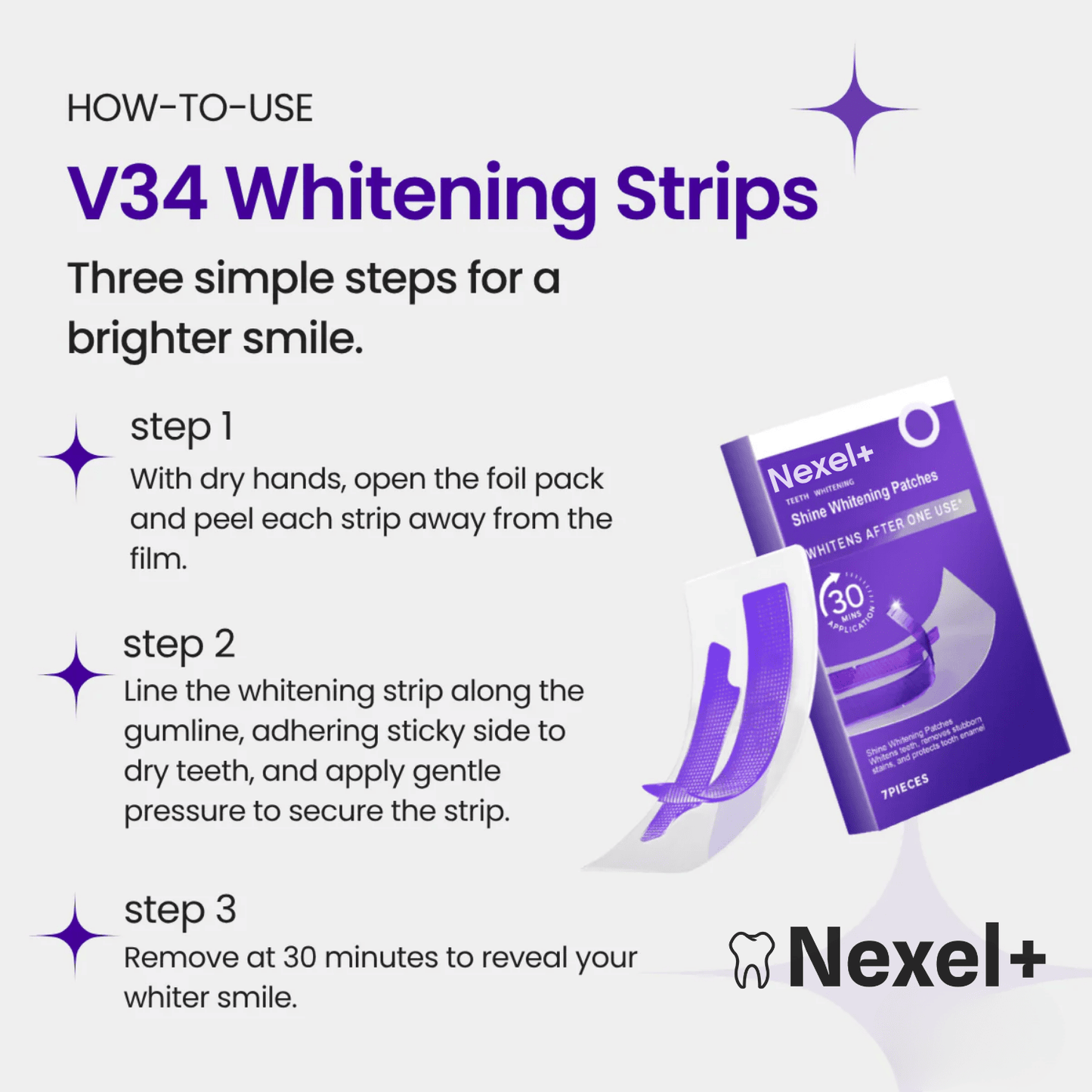 V34 Whitening Strips